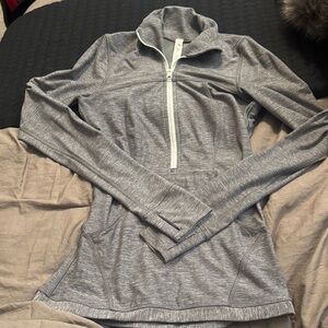 lululemon athletica Heathered Gray Half Zip Pullover
